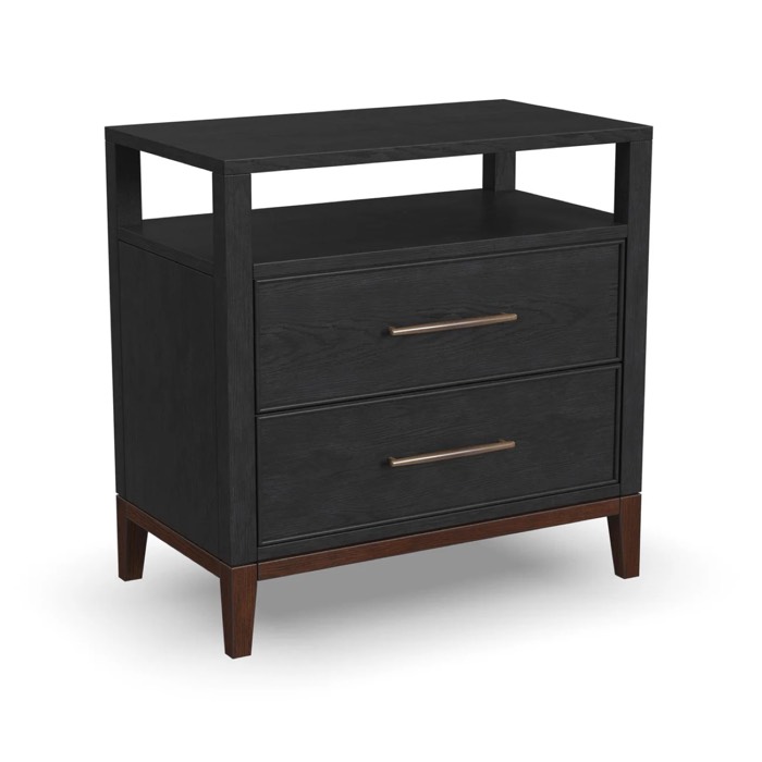 Flexsteel Waterfall Black Nightstand Flexsteel Waterfall Black Nightstand