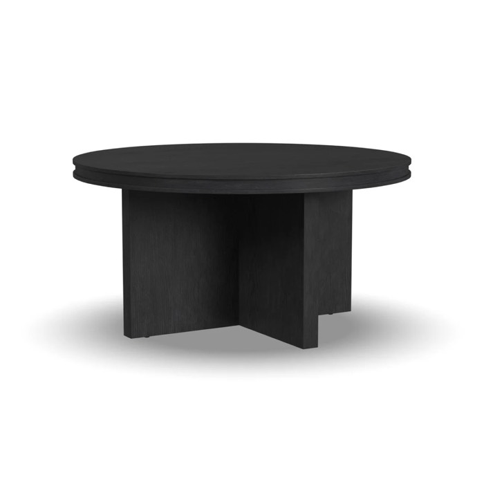 Flexsteel Waterfall Black Round Coffee Table Flexsteel Waterfall Black Round Coffee Table