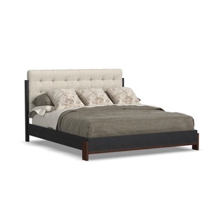Flexsteel Waterfall Black Queen Upholstered Bed