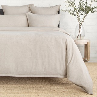 Pom Pom at Home Georgie Bamboo Linen Duvet Cover | Natural