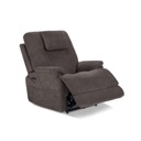 Flexsteel Zecliner Model 2+ Dove Fabric Power Lift Recliner with Power Headrest, Lumbar, Heat & Massage Dark - 35804 image 4